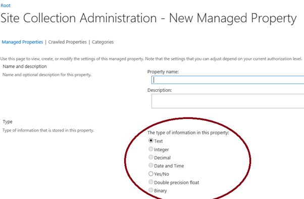 creating new managed property